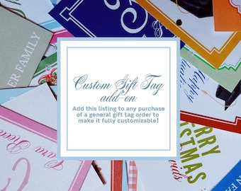 CUSTOM GIFT TAG | Purchase add-on