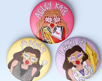 CUSTOM Band, Color Guard & Majorette Buttons | Personalized Gameday Spirit Pins
