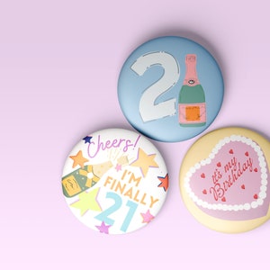 Birthday Buttons | 21st Birthday