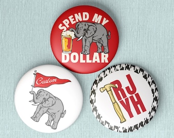 AL Gameday Buttons | Football Buttons | Tailgate Buttons | Gameday Pins | Football Season