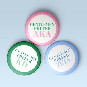 CUSTOM "Gentlemen Prefer" Buttons | Gameday Buttons