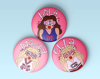 CUSTOM Cheer Buttons | Dance Team Buttons | Gameday Buttons | Cheerleader