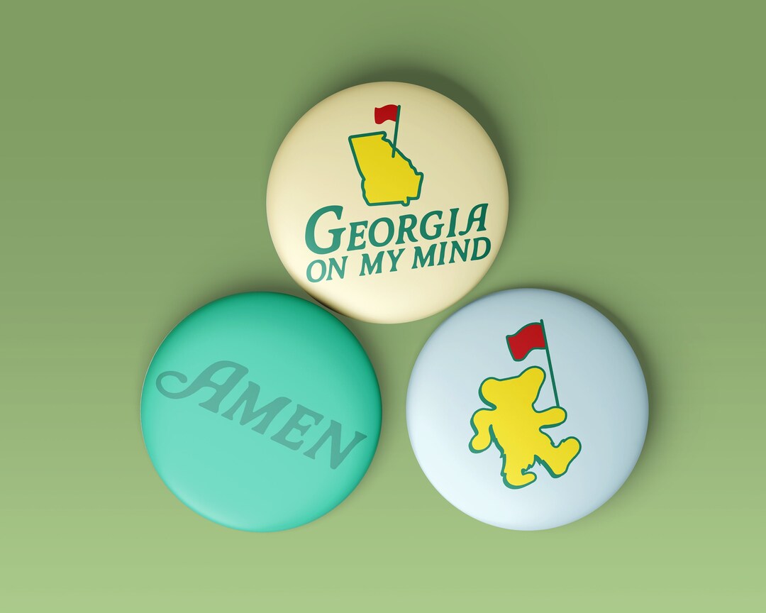 3-pack Master's Collection Buttons | Augusta, Georgia | Golf Tournament ...