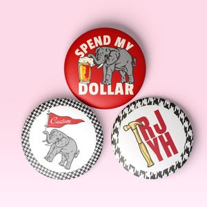 AL Gameday Buttons | Football Buttons | Tailgate Buttons | Gameday Pins | Football Season