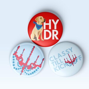 MS Southern Gameday Buttons | Football Spirit Pins | Tailgate Accessories | College Game Day Buttons