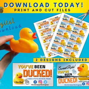 You've Been Ducked Spielkarten – 50 Karten + Gummibänder, Regenbogen-Design, 8,9x5,1 Cm