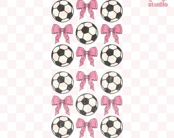 coquette soccer png, pink bows, soft girl era, soccer mama, soccer mom, retro girls soccer shirt, sublimation design png, girly soccer png