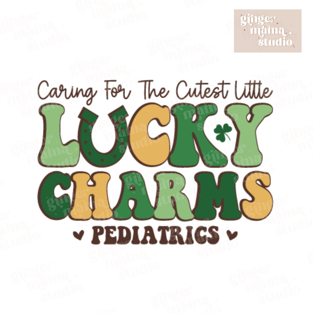 Caring for Cutest Little Lucky Charms Pediatrics Png, St. Patrick’s Day ...