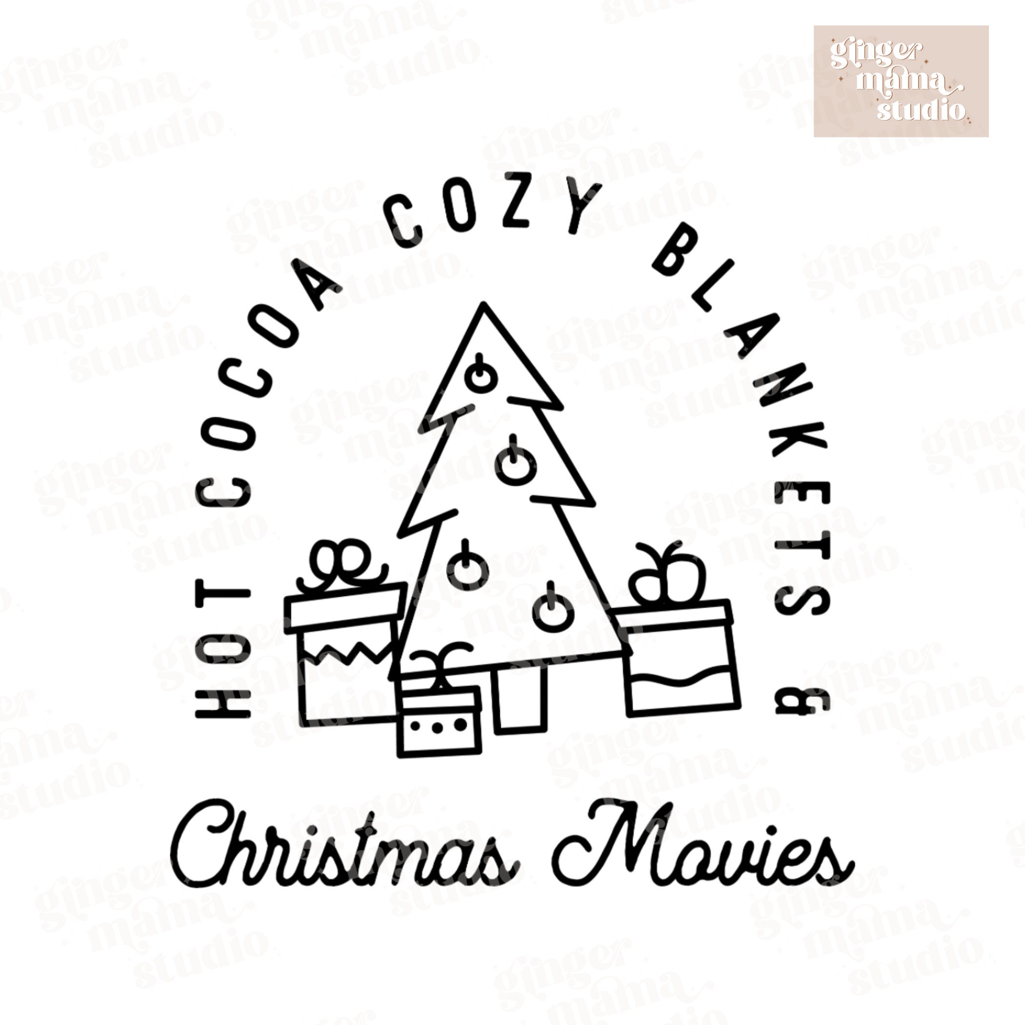 Hot Cocoa Cozy Blankets & Christmas Movies Png Retro Etsy