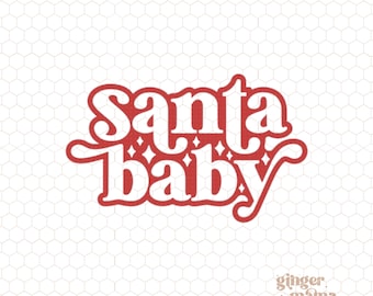 santa baby stars retro png, merry christmas svg, retro christmas png, groovy christmas png, christmas shirt png, christmas design dtf, cut
