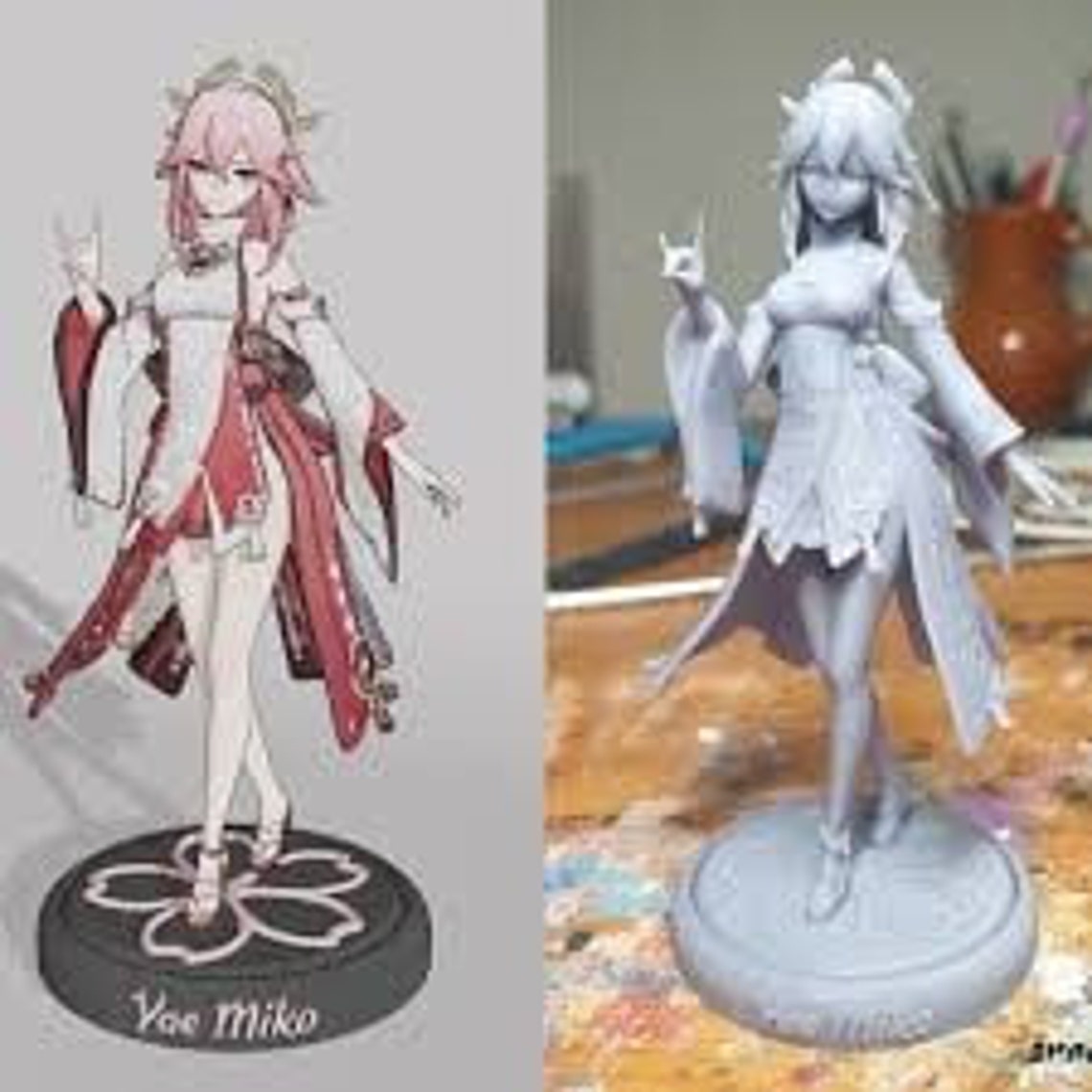 Yae Miko Genshin Impact Statue Figure Limited Edition and Etsy