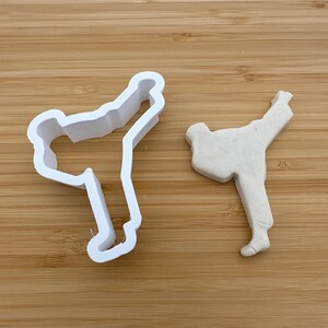 Karate Kick Cookie, Fondant or Clay Cutter