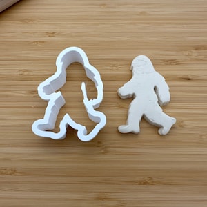 Cortador de galletas, fondant o arcilla Yeti o Bigfoot