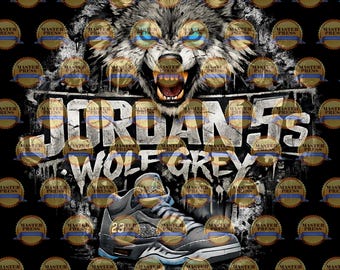 Jordan 5 Wolf Grey sneakerhead graphic – Urban Streetwear (directe download)