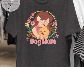Dog Mom Unisex Apparel | T-Shirt, Sweatshirt, Hoodie, Mom Shirt, Gifts for Mom, Cute Mom Shirt, Gift Ideas for Mom, Dog Mama, Graphic Tee
