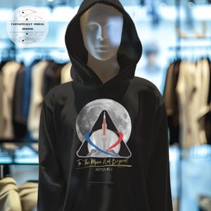 Artemis I Inspired Kids Unisex Apparel | Hoodie, Sweatshirt, T-Shirt, Infant, Toddler, Youth, Fun Kids Shirt, NASA Gift, Outer Space