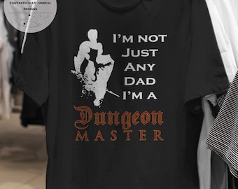 Dungeon Master Dad Unisex Apparel | T-Shirt, Sweatshirt, Hoodie, Nerdy Gifts, Funny Dad Shirt, Dad Jokes, Nerdy Shirts, Geek Gifts, DnD