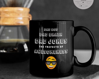 Dad Bod Dad Brain Dad Jokes Coffee Mug | Ceramic Mug, Enamel Mug, Camping Mug, Hot Cocoa Mug, Tea Mug, Nerdy Gifts, Dad Jokes, Funny Dad Mug