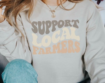 Farmers Daughter Sweatshirt Farm Shirt Support Local - Etsy