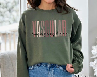 Vascular Sonographer Sweatshirt, Vascular Sonography Sweater, Vascular Tech, Sonography Grad, Radiology Sweatshirt, Tech Shirt, Medical