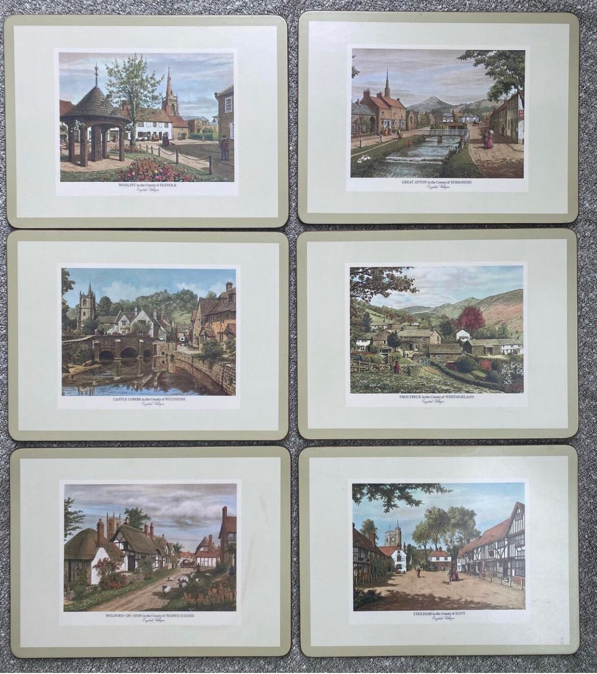 Vintage Pimpernel English Placemats Etsy