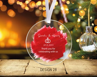 Personalized Engagement Ornament , Engagement Gift , Unique Couple Gift , Personalized Engagement Ornament, Our First Christmas