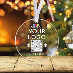 Custom Logo Acrylic Ornament: Personalized Wedding Favor
