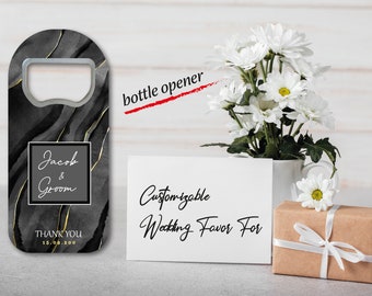 Customizable Wedding Favor For Guests in Bulk,Custom Wedding Bottle Opener Gifts,Wedding Invitations,Custom Wedding Gift,Bottle Opener Favor