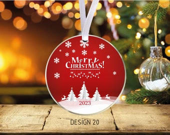 Christmas Ornaments, Bulk wedding ornament, Plexiglass ornament, Personalized Ornament, Custom wedding favor, Suitable plexiglass