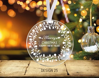 Glas Ornament Geschenk Brautpaar Geschenk Mr & Mrs Weihnachtsverzierung Personalisierte Mr Mrs Hochzeitsverzierung Hochzeitsgeschenk Andenken Hochzeitsgeschenk