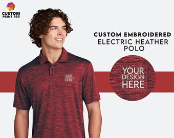 Custom Embroidered T Shirts Polo, Logo Embroidered Custom Polo Shirt for Mens Custom Logo Design, Business Polo, Embroidery Sport-Tek ® Tee