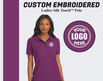 Custom Women Polo Shirt Custom Embroidered Polo Customized Polo Tshirts Personalized Business Logo Shirt Womens Polo Tee Port Authority®