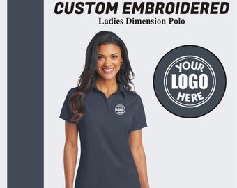 Embroidered  Polo Custom Ladies Polo Shirt Custom Logo Design Business Polo Dri-Fit Polo Mom Gift Gift For Her Business Polo Golf Polo