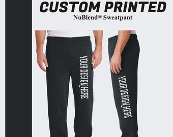 Custom Sweatpants, Custom Joggers Sweatpant, Gift For Him, Unisex Fleece Sweatpants, Gifts for Girlfriend, Black Sweatpants, Print On Demand