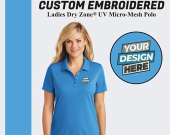 Custom Women Polo Shirt Custom Embroidered Polo Personalized Polo Tee Shirts Business Logo Shirt For Women's Polo Tee Port Authority®