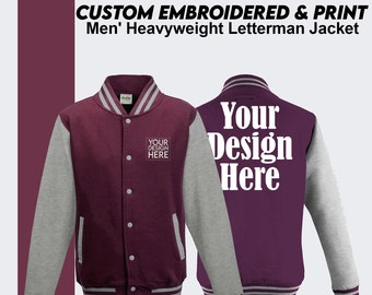 Custom Letterman Jacket, Custom Jacket, Custom Varsity Jacket, Print On Demand Jacket, Custom Logo Design Jacket Men, Embroidered Jacket