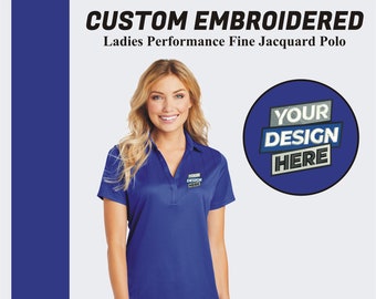 Custom Embroidered V Neck Polo Women Performance Polo Shirt Personalized Embroidery Logo Customize Business Logo Shirt Embroidery Polo Shirt