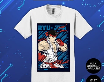 Street Fighter Ryu T-Shirt: Retro Gaming JPN Artwork