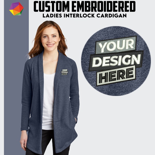 Custom Embroidered Women's Cardigan Personalized Gift Custom Ladies Cardigan Personalized Cardigan Fall Clothing Outerwear Womens Clothing