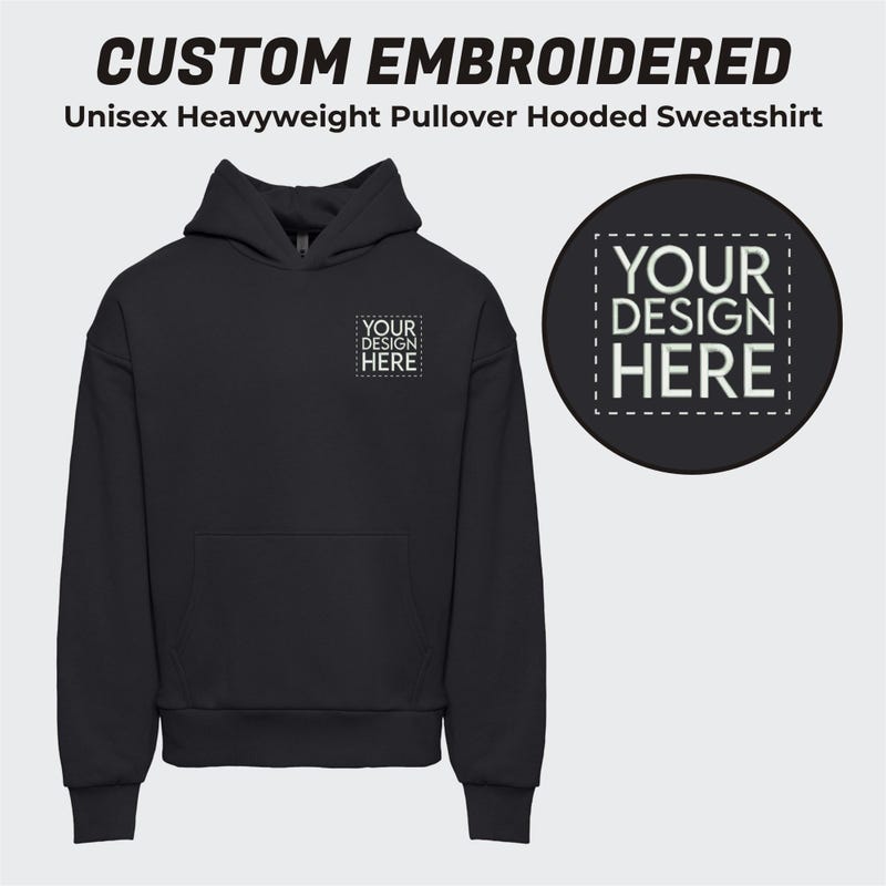 Custom Logo Black Hoodie Etsy custom-logo-black-hoodie-etsy