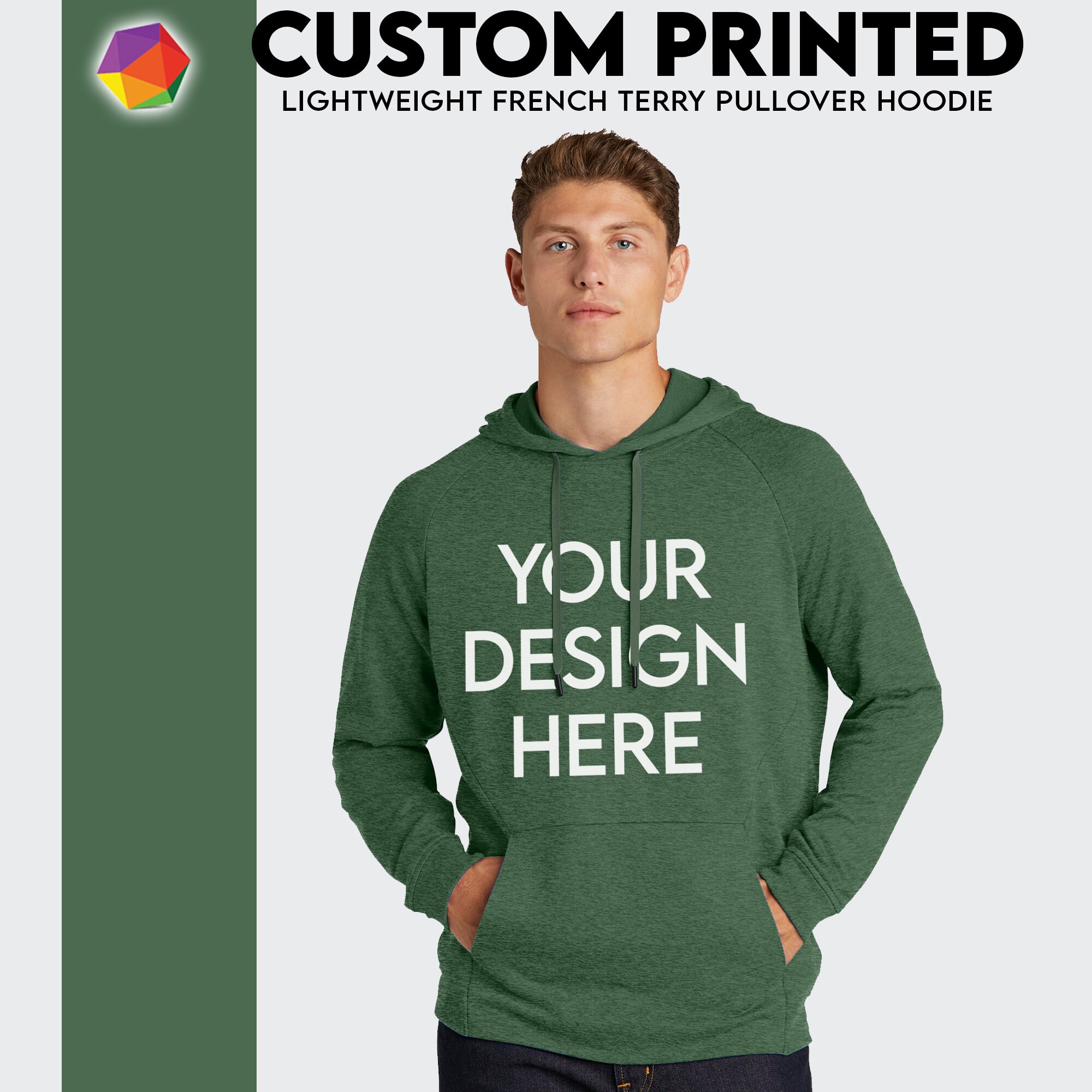 Custom Hoodie, Custom French Terry Hoodie, Unisex Lightweight Hoodie,  Custom Printed Hoodie, Make Your Own Hoodie Pullover, Trendy Hoodie 