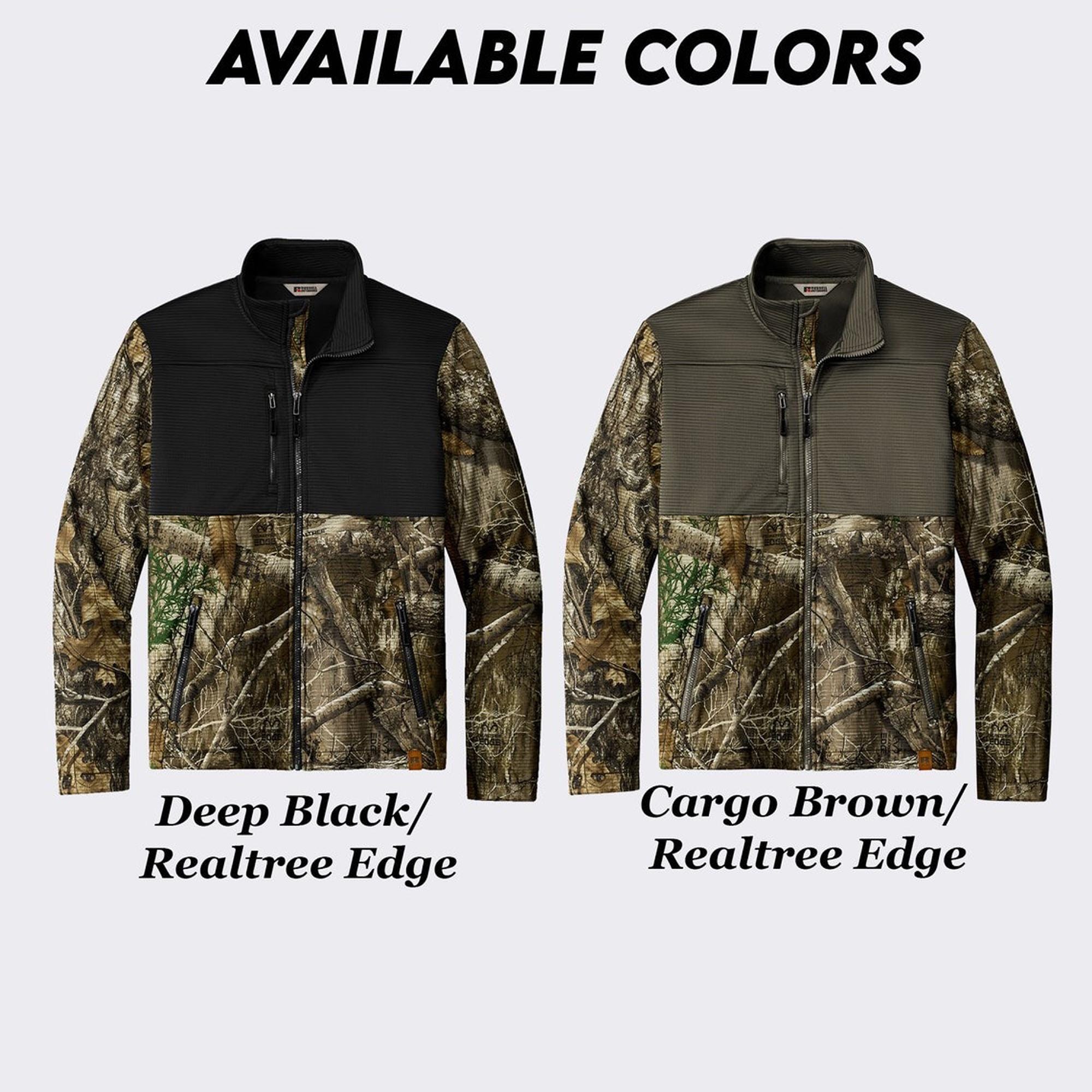 Realtree® Camo Soft Shell Jacket: Custom Embroidered Hunting