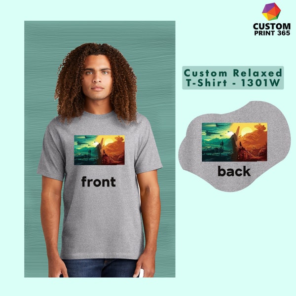 American Apparel® Custom T-Shirt, Print On Demand, Personalized T Shirt, Customize Gift, Make Your Own Tee, Unisex Shirts, Your Text Here