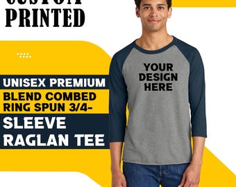 Custom Unisex Raglan Shirt: Design Your Own Team Jersey