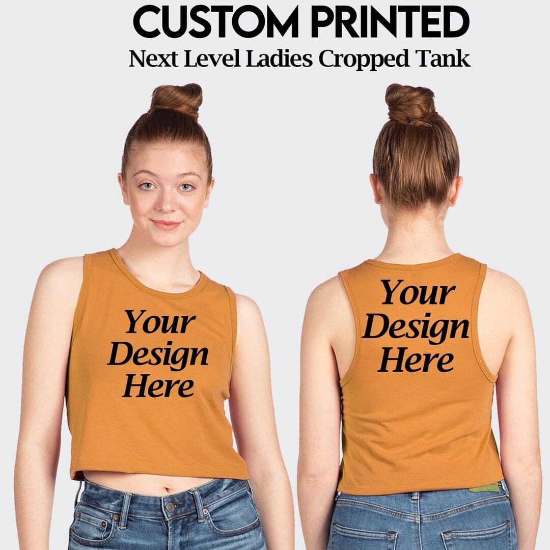 Custom Crop Tank Top, Women Festival Tank Top, Print on Demand ...