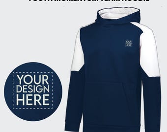 Custom Print/Embroidered Team Hoodie: Personalized Sportswear Pullover