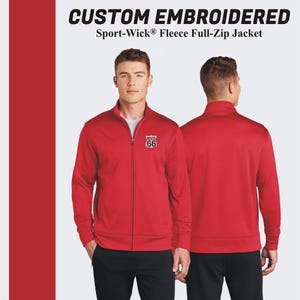 Custom Embroidered Fleece Full-Zip Jacket: Men's Windbreaker image 6