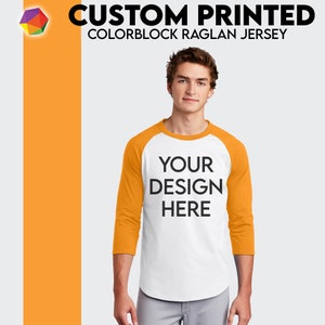 Sport-Tek® Custom Raglan T-Shirt, Custom Baseball Tshirt, Custom Design Tshirt, Custom Team Name Number Tshirt, Make Your Own Tshirt