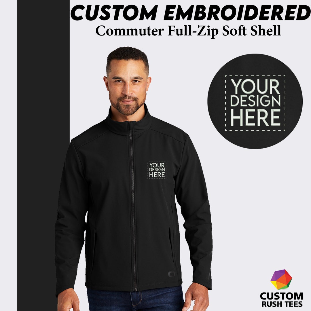 Custom Embroidered Zip up Jacket Men's Full Zip Soft Etsy