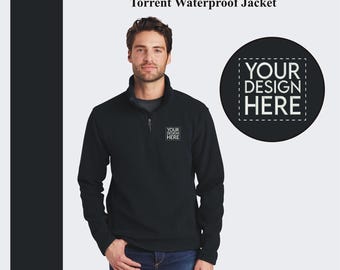 Custom Embroidered Quarter Zip Fleece Pullover: Men's Monogram Sweatshirt